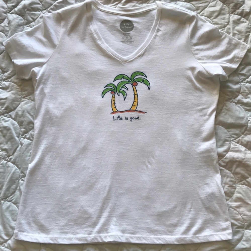 Women’s Life is Good Short Sleeve T-shirt, sz. sm